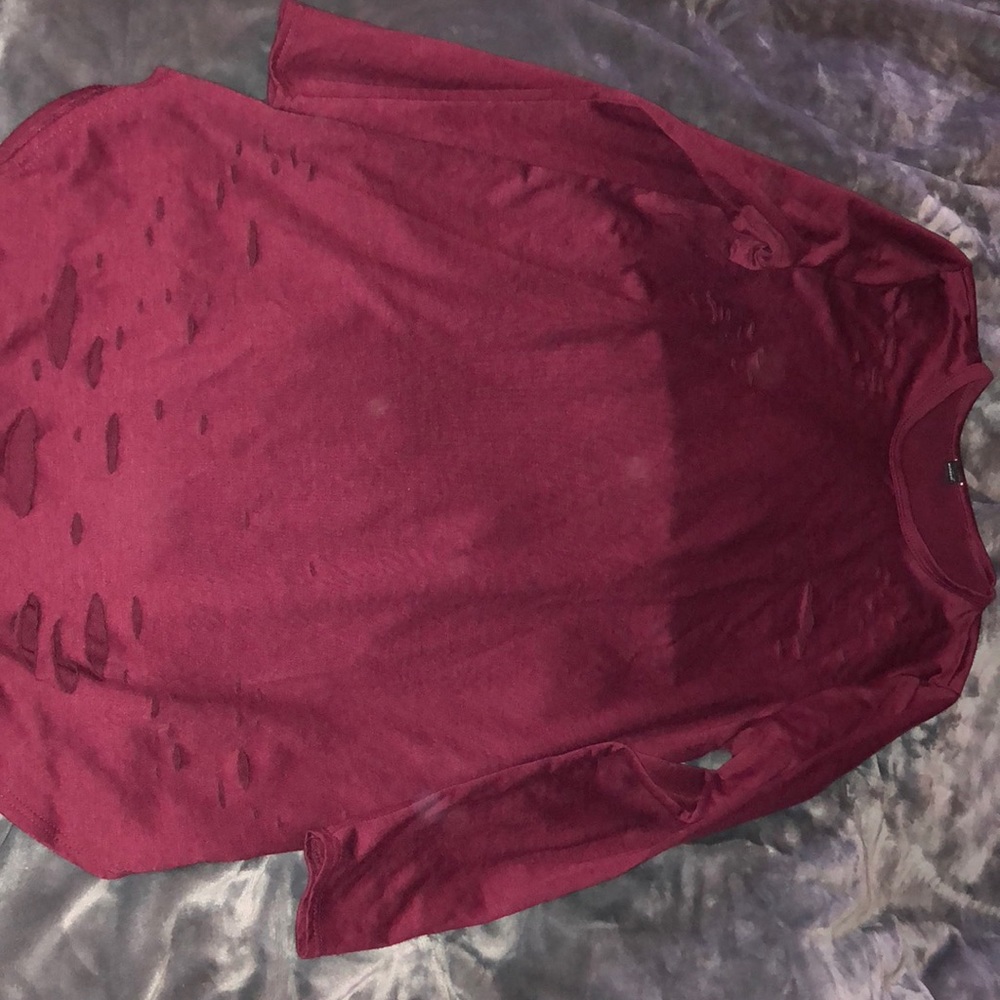 Distressed t shirt dress